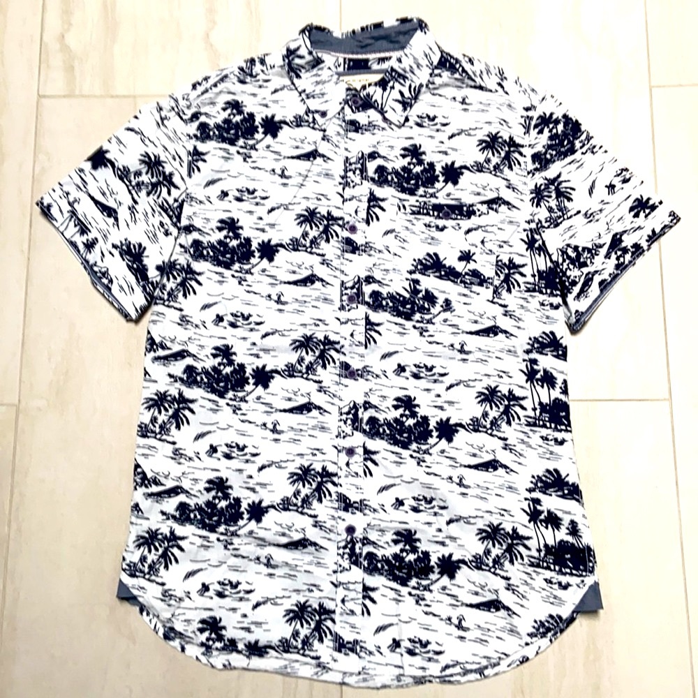 [MBX] Men’s Short Sleeve Button Down Shirt